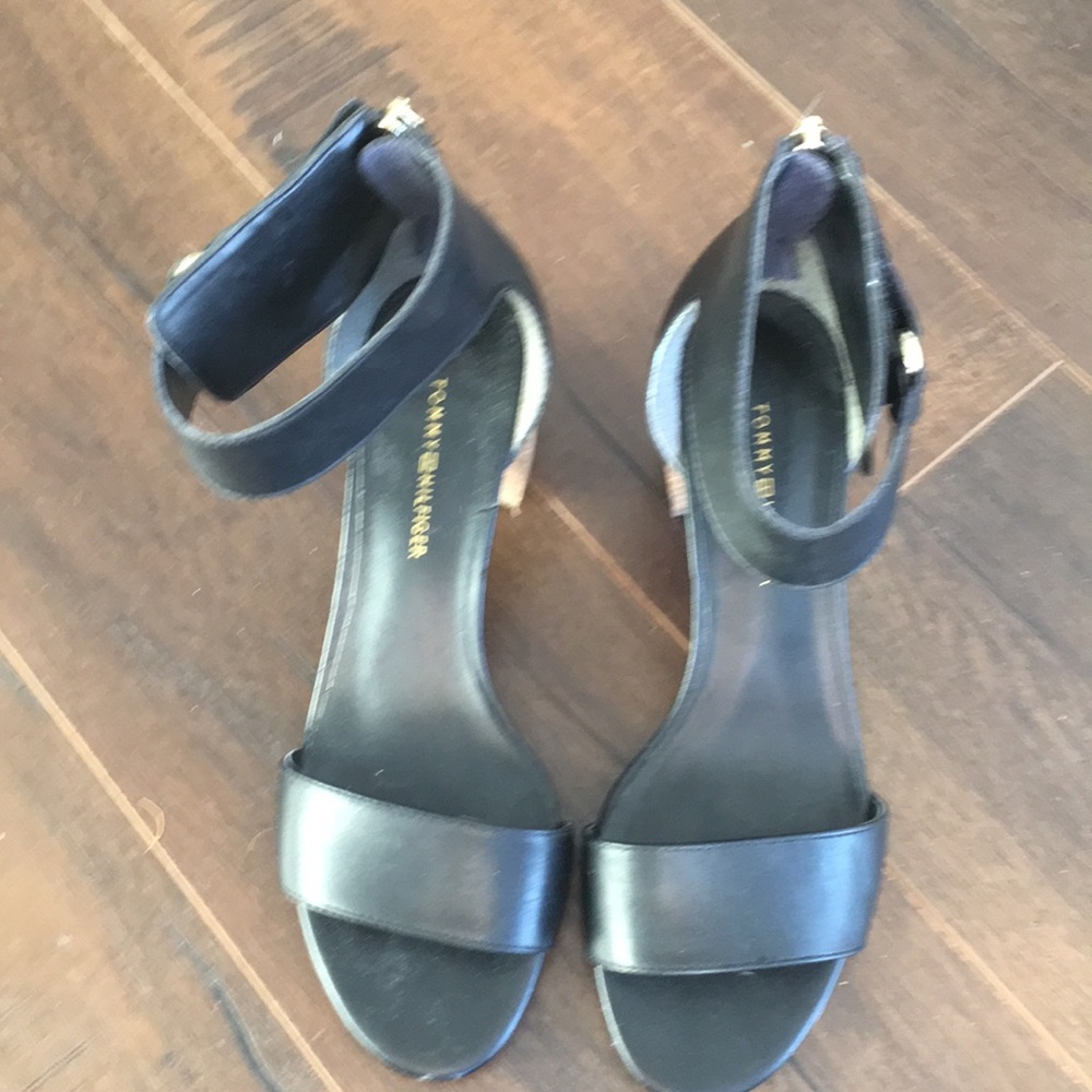 On my Hilfiger sandals